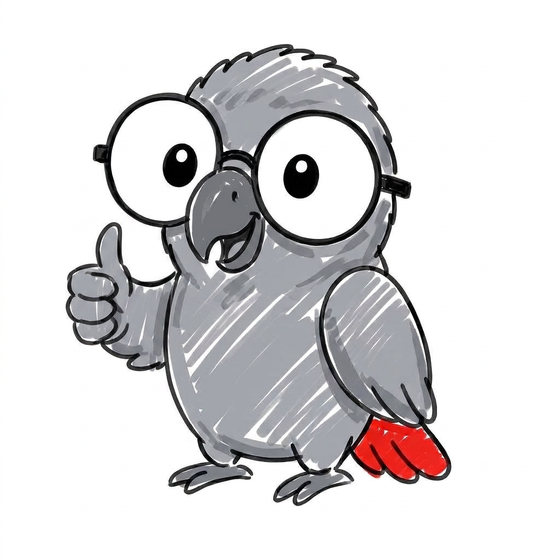 Polly giving a thumbs up