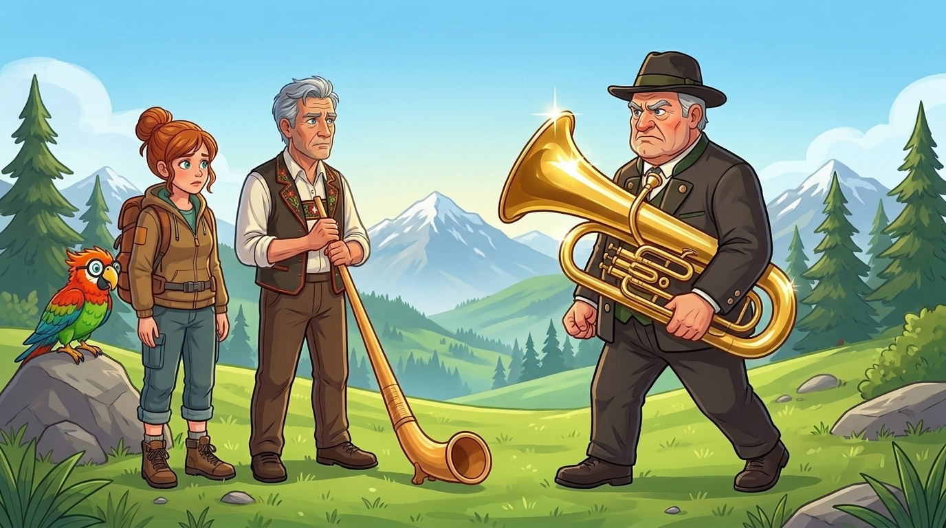 Illustration for Bataille musicale en montagne