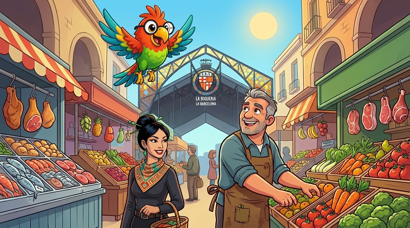 Illustration for El círculo completo en La Boquería