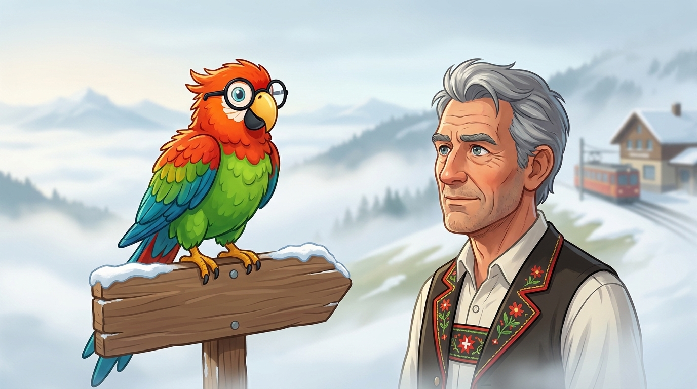Illustration for Polly aide un homme triste