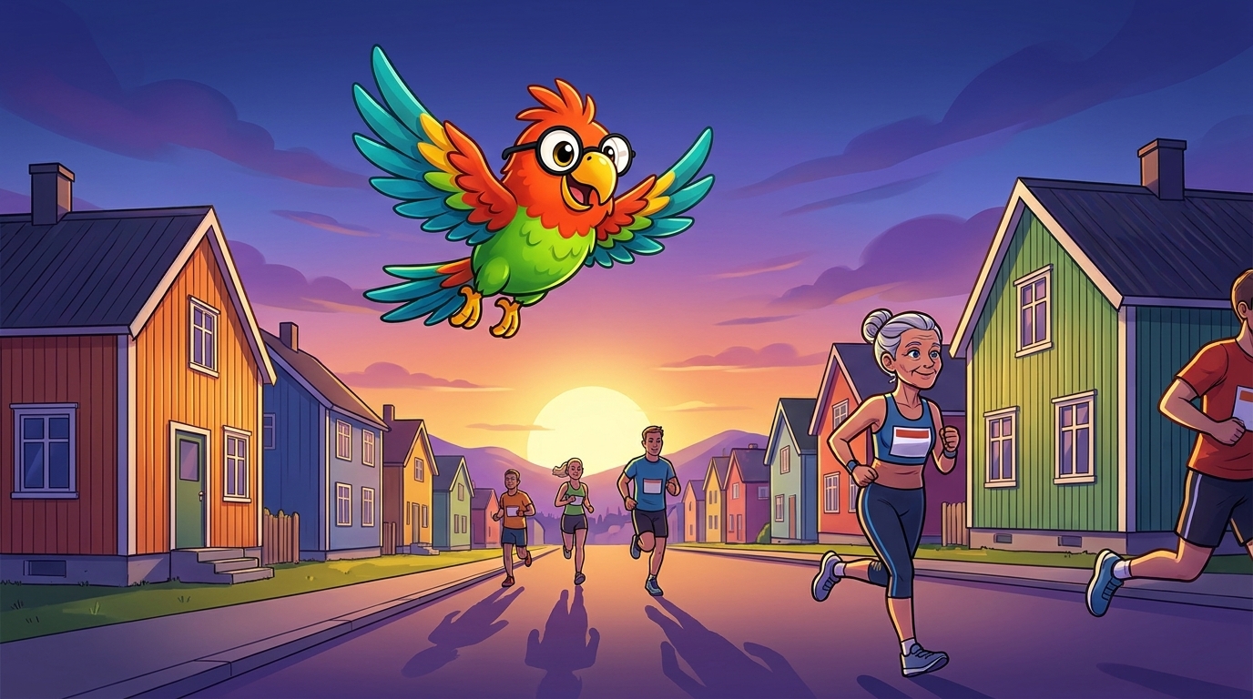 Illustration for El Maratón del Sol de Medianoche