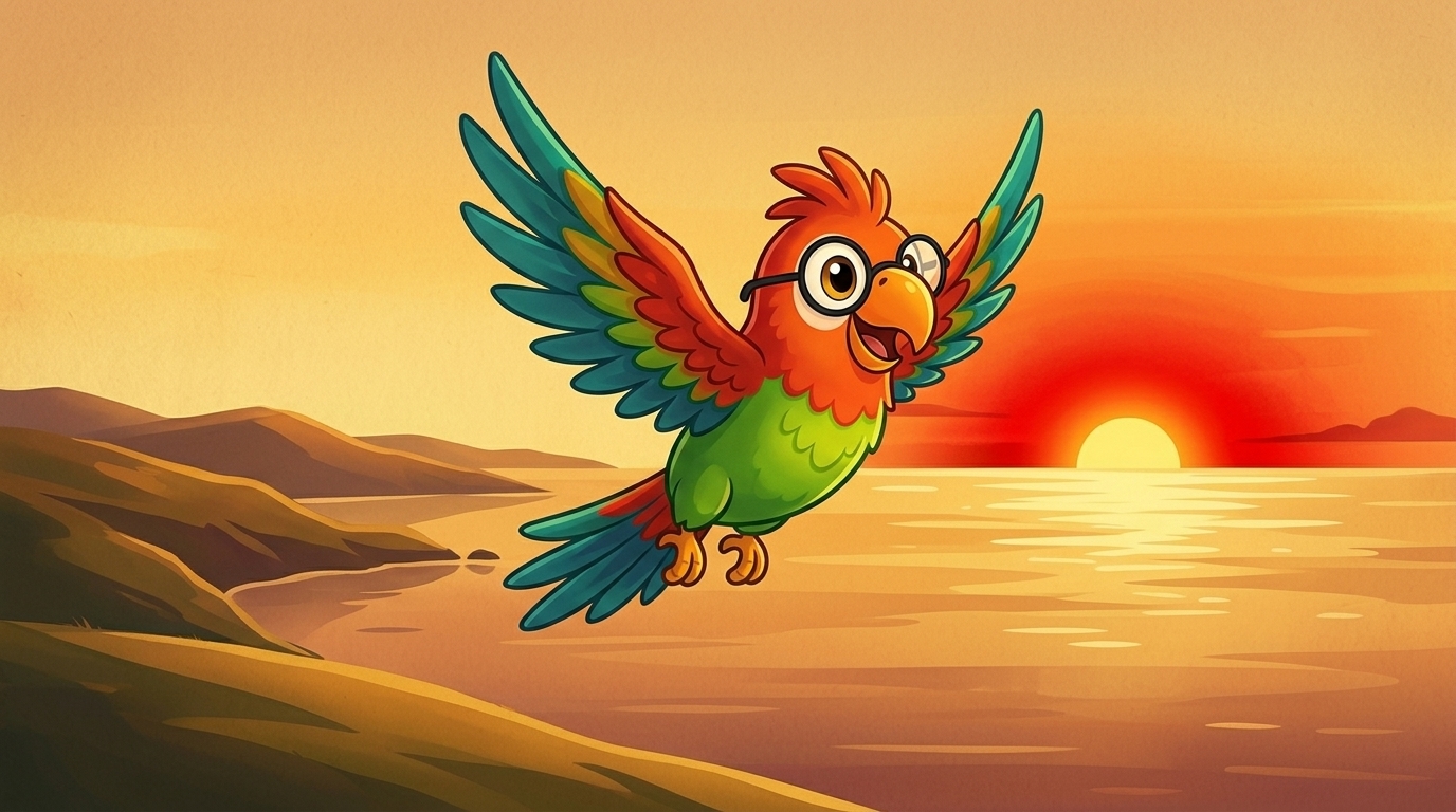 Illustration for Aurinko, joka ei laske