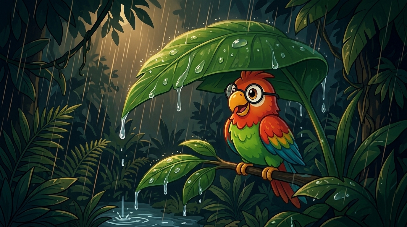 Late in the night the rain came, warm and heavy, falling through the leaves. The forest drank it in the dark. Polly p...