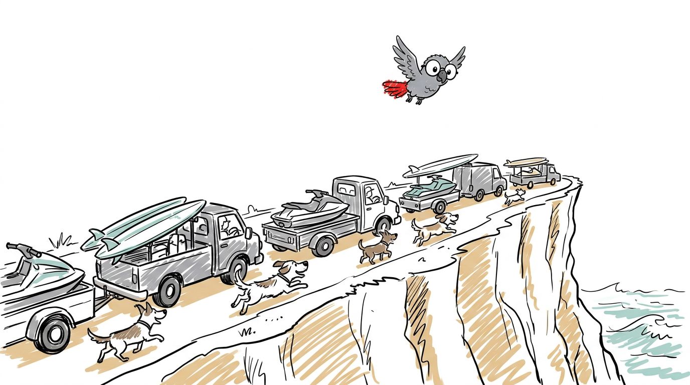 Illustration for Sörfçüler Geliyor