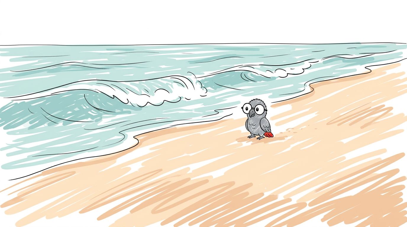 Illustration for Das Meer wird still