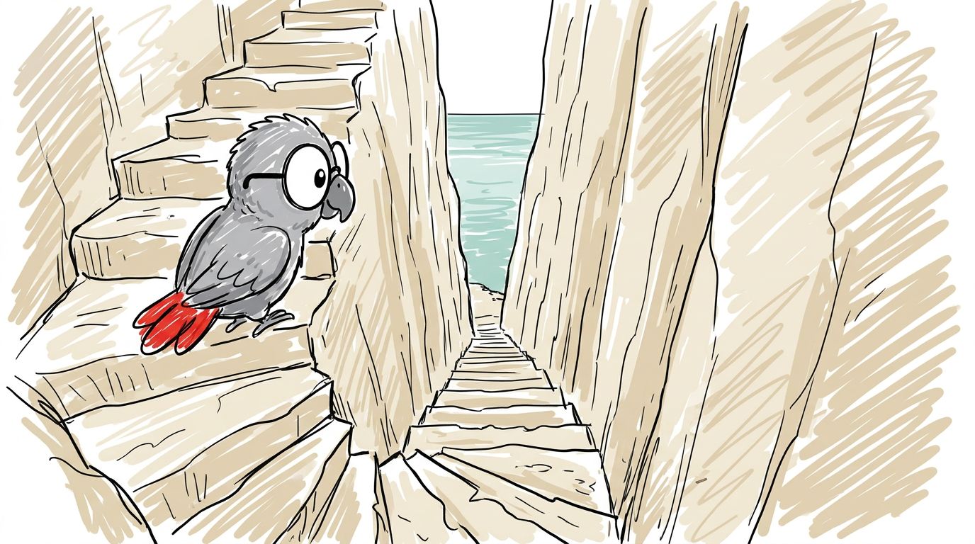 Illustration for La escalera y la historia que cuentan de ella