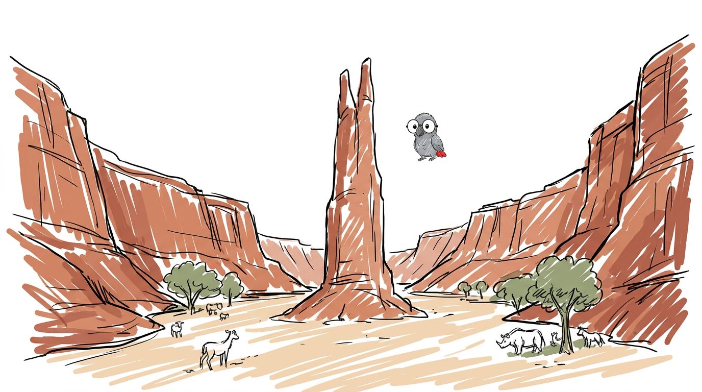 Illustration for Spider Rock