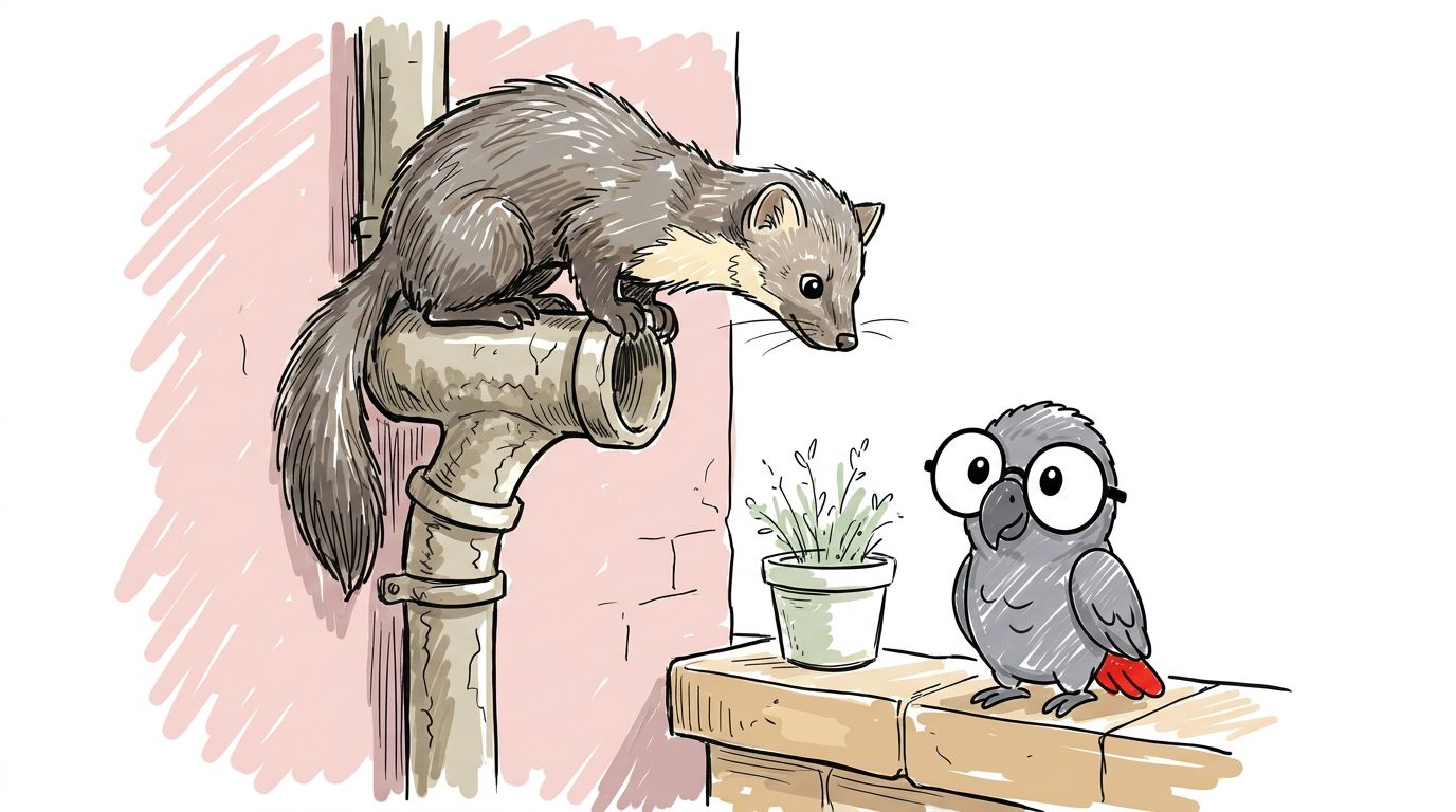 Illustration for Das schiefe Haus