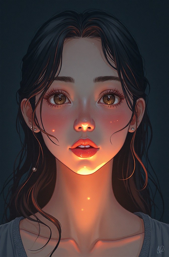 당신은 빛난다. 아무도 볼 수 없을 뿐., a PollyStop story with its illustration