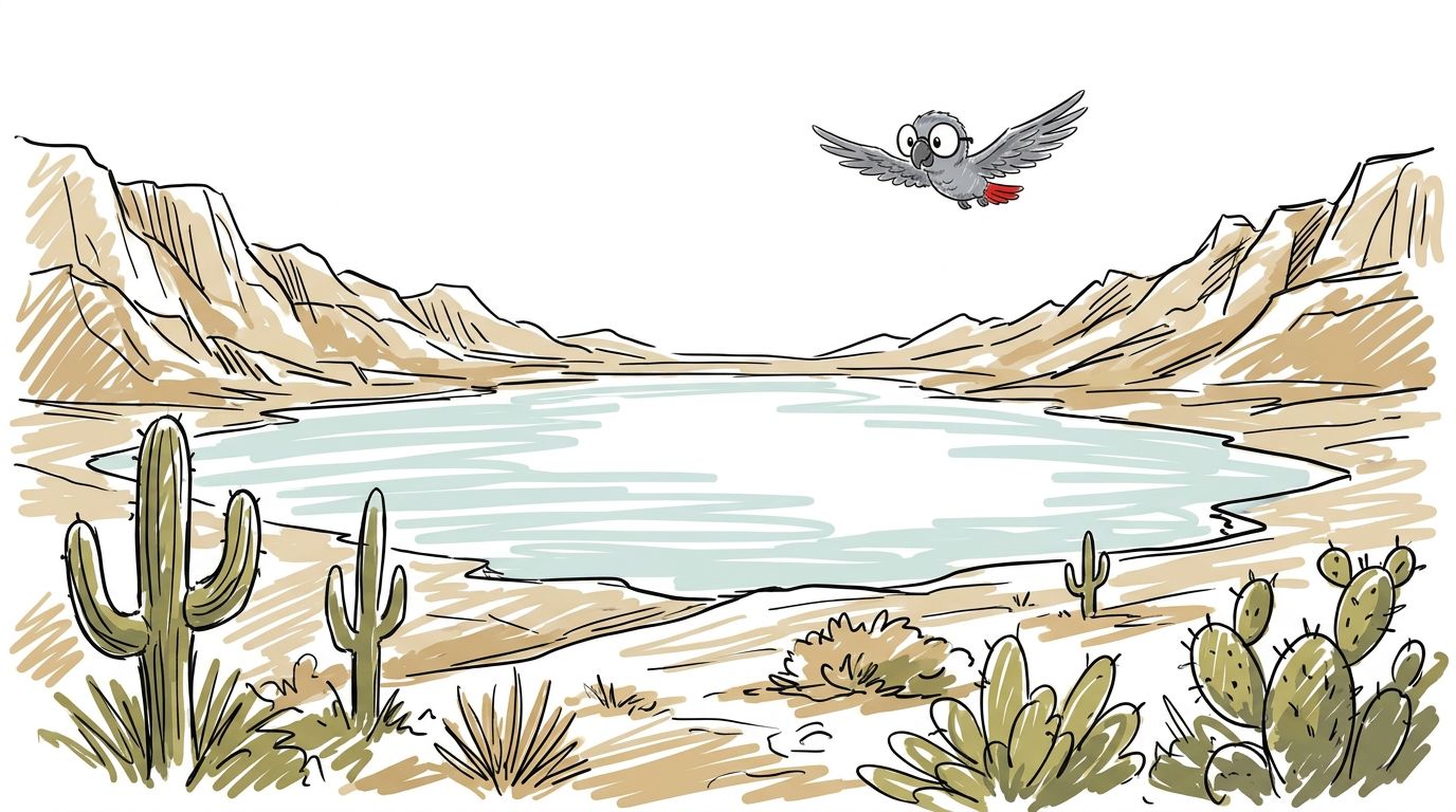 El lago que está debajo del mar