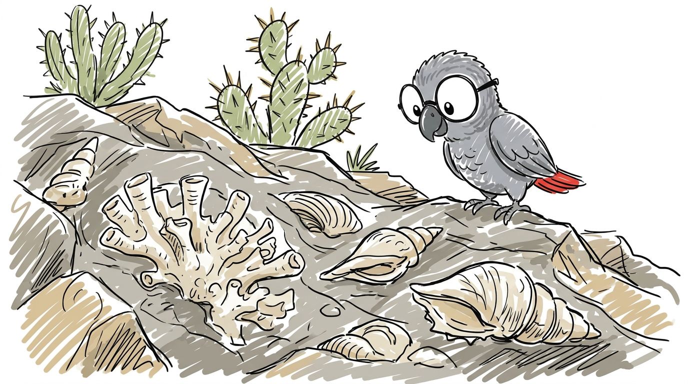 Hace mucho tiempo, este valle era parte del mar. En las rocas secas cerca del agua hay coral antiguo. También hay con...