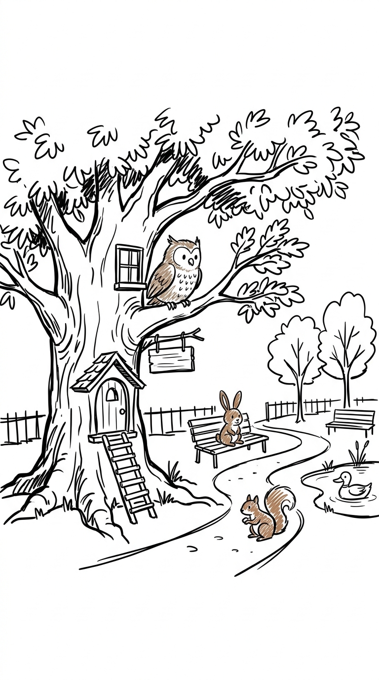 Illustration for The park next to my house