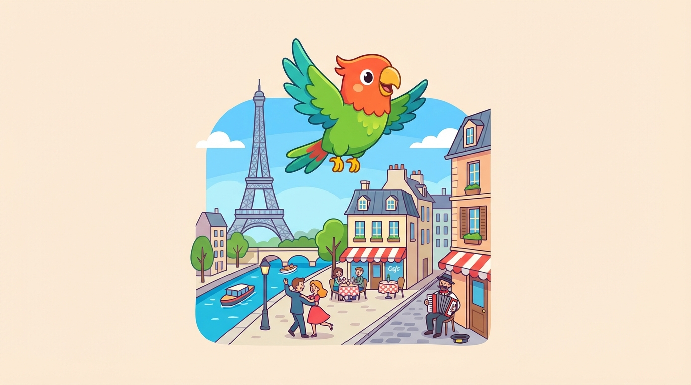 Illustration for Polly visite Paris