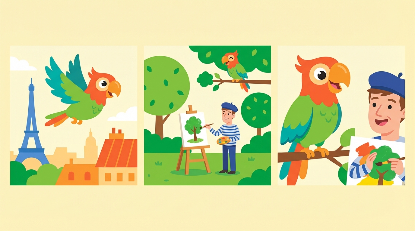 Illustration for Polly Incontra un Pittore