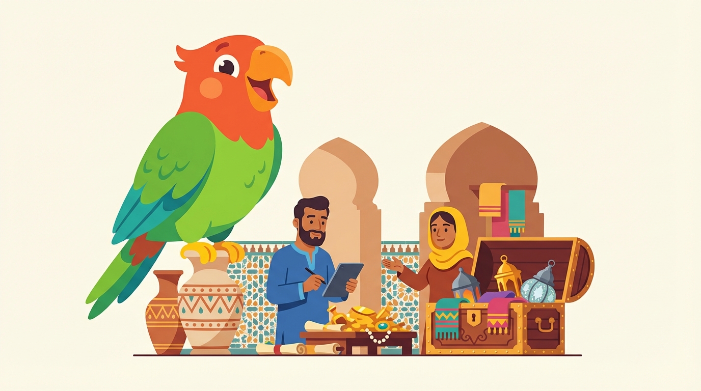 Illustration for Adieu à Marrakech