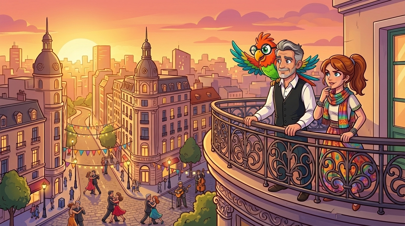 Illustration for Polly und die Melodie der Einheit